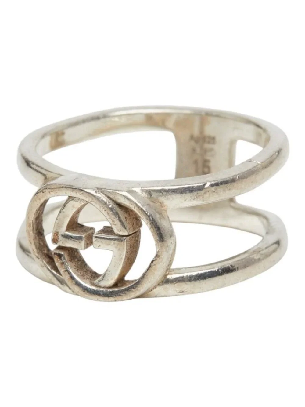 Gucci Interlocking G Ring Silver